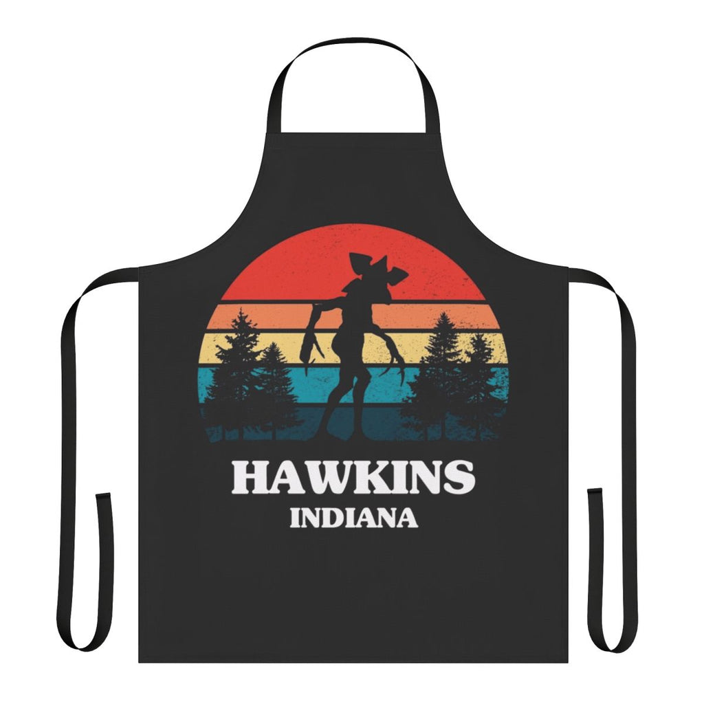 Demogorgon-Inspired Hawkins Apron with Stranger Things Imagery
