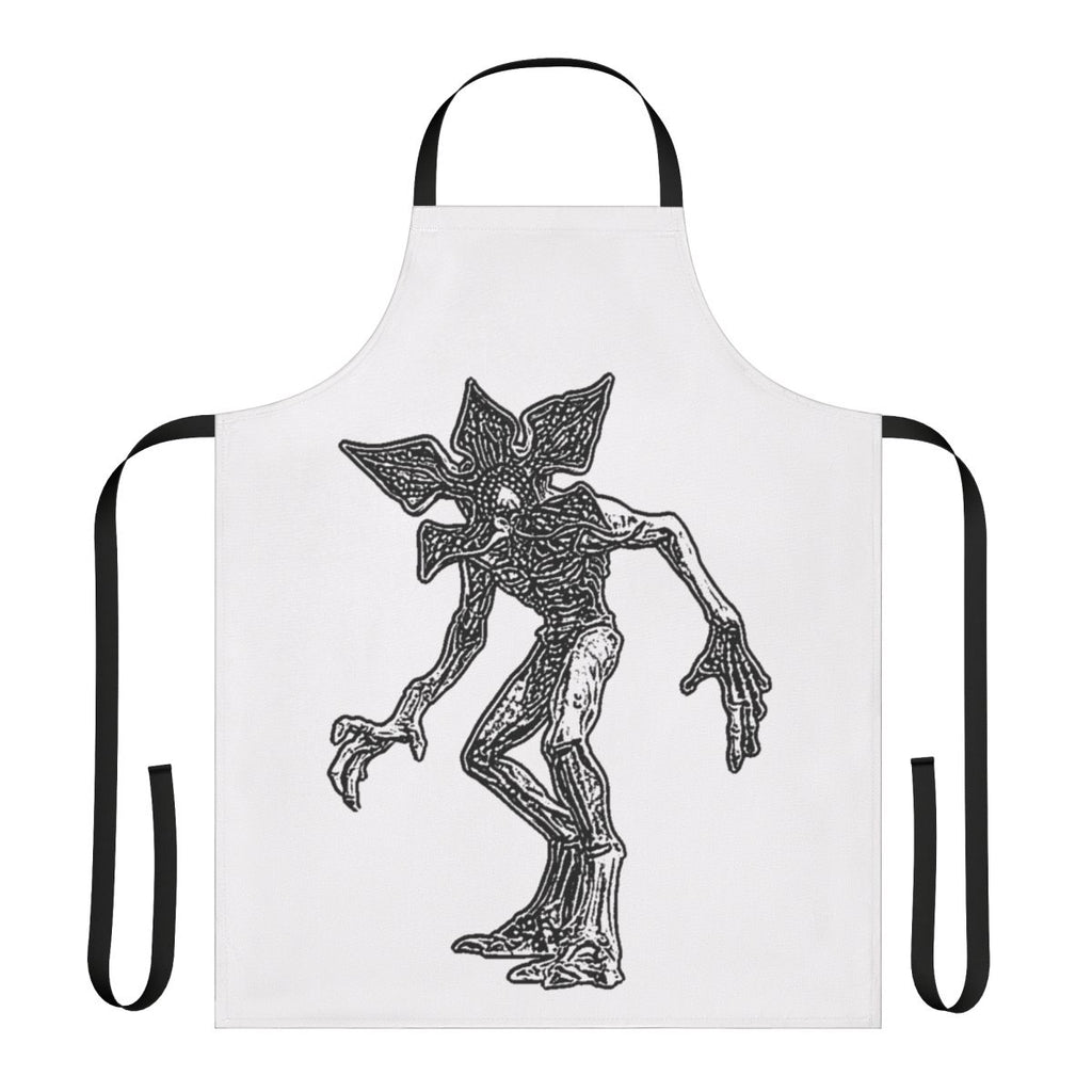 Demogorgon-inspired kitchen apron featuring the iconic monster from the hit TV series Stranger Things