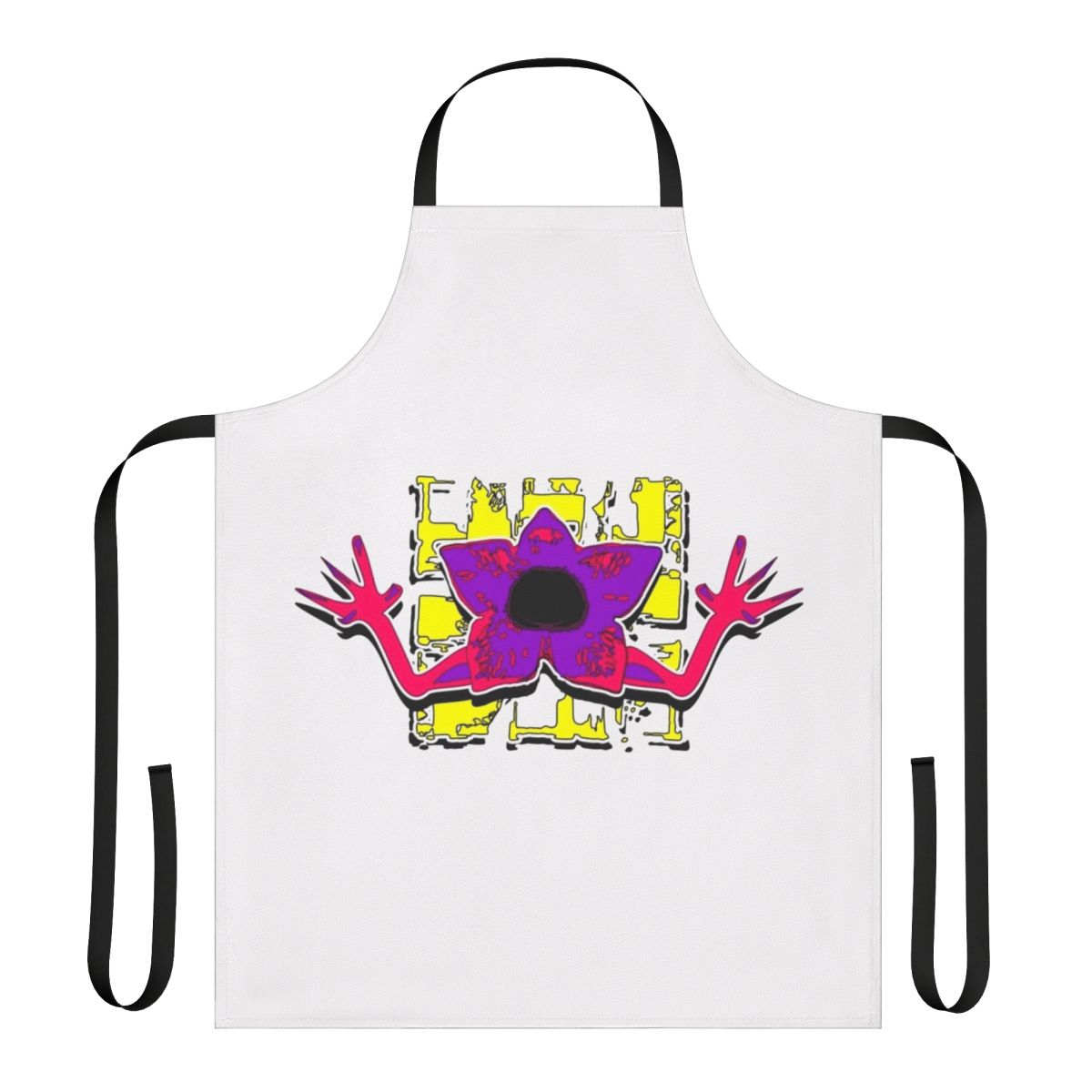 Demogorgon-themed apron inspired by the popular Netflix series Stranger Things