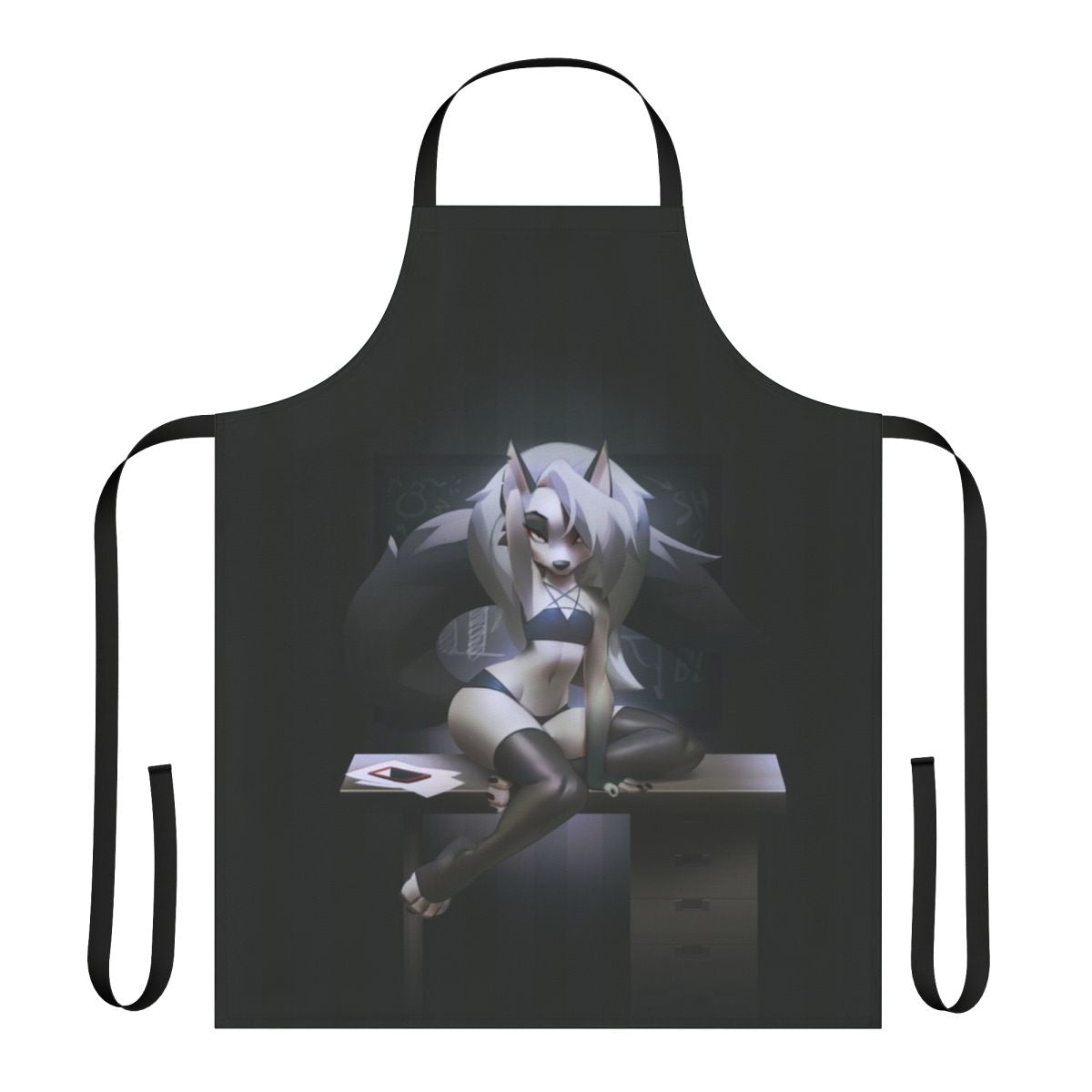 Demon Girl Furry Apron - Stylish Anthro Wolf Cosplay Design