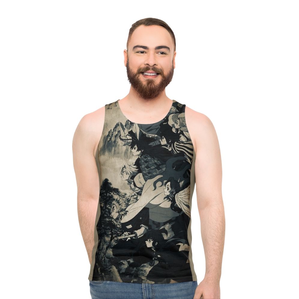 Demon Slayer inspired anime unisex tank top