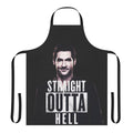 Apron with a Lucifer-inspired design, featuring the fallen angel and the TV series character.