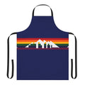 Denver basketball-inspired city background design printed on a high-quality apron