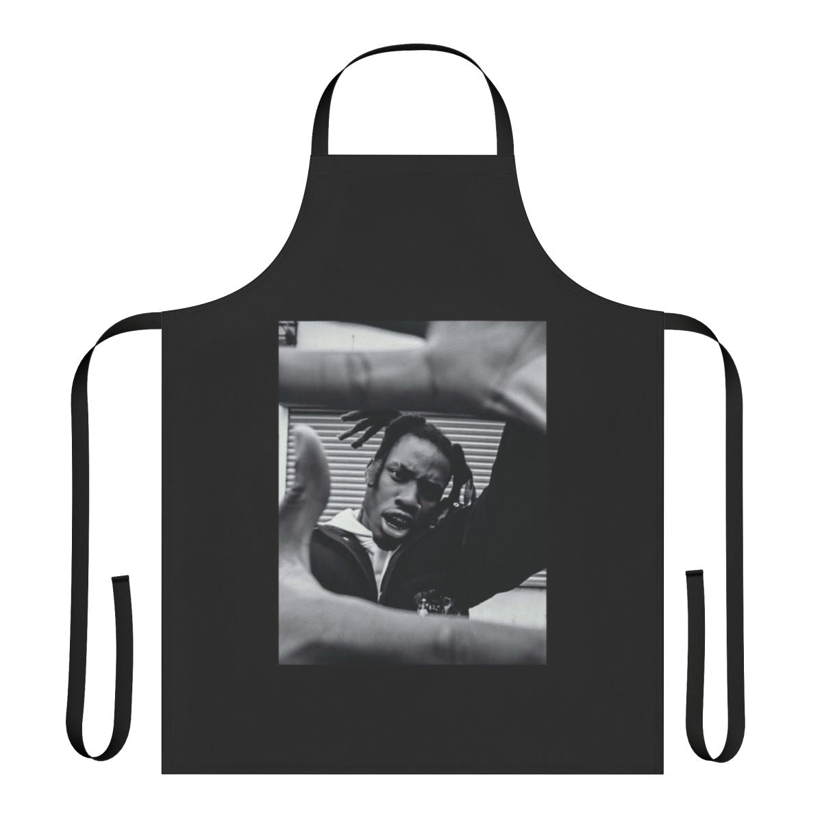Denzel Curry inspired apron featuring the rapper's distinctive style