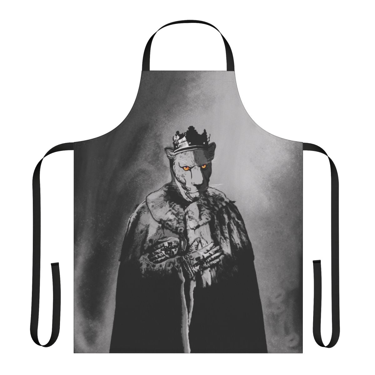 Depeche Mode-inspired apron with a jungle-themed design