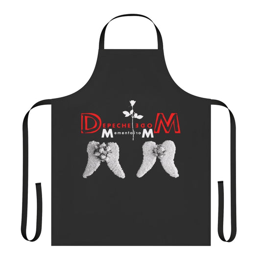 Depeche Mode themed apron with psychedelic and glitch art design