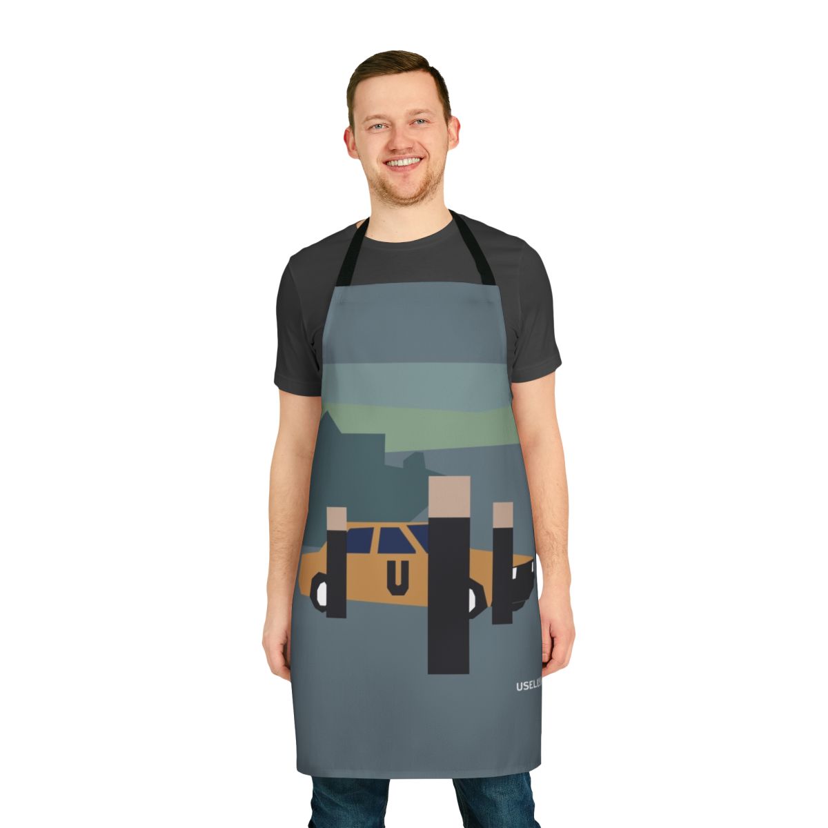 Depeche Mode themed minimalist retro design apron