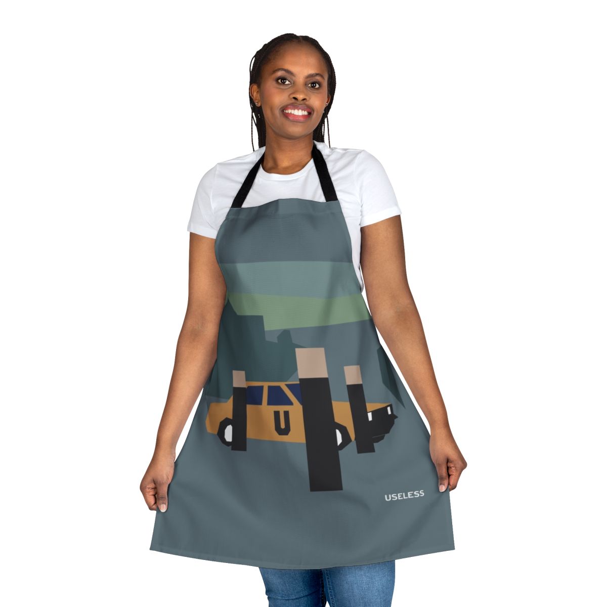 Depeche Mode themed minimalist retro design apron