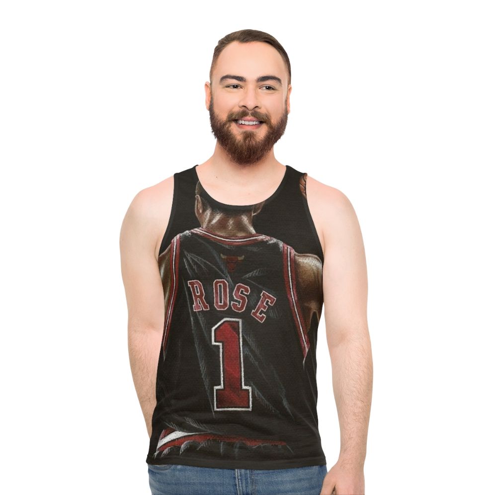 Derrick Rose Unisex Basketball Tank Top