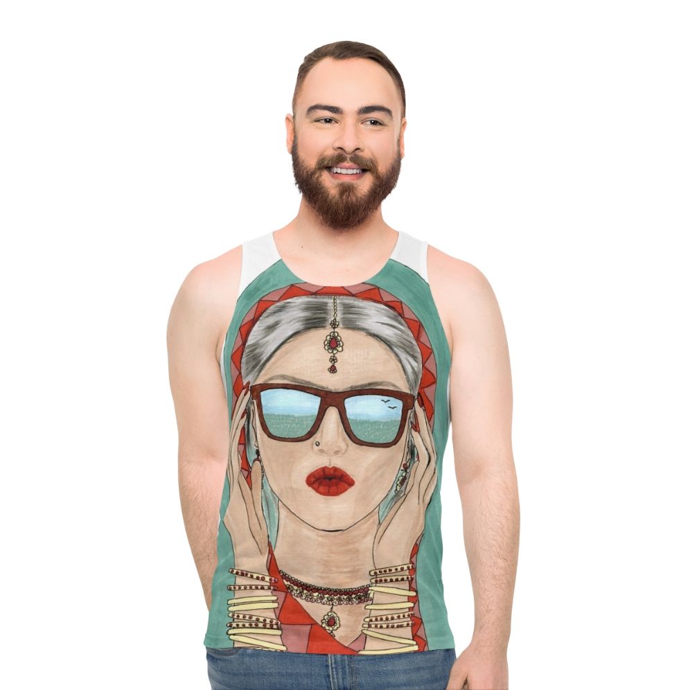 Desi Girl Unisex Tank Top
