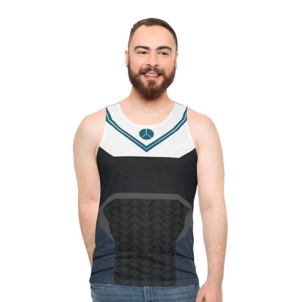 Destiny inspired armour unisex tank top