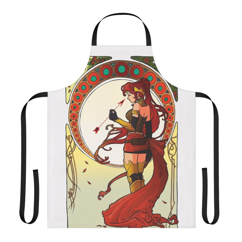 Destiny Touched Anime-Inspired Apron featuring Pyrrha Nikos from RWBY