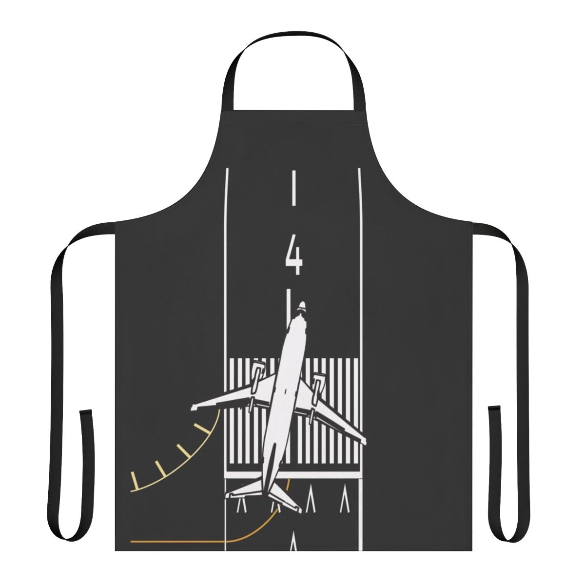 Detailed illustration of an airport runway layout and apron design for aviation enthusiasts