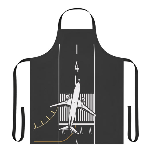 Detailed illustration of an airport runway layout and apron design for aviation enthusiasts