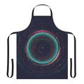 Apron featuring a detailed infographic-style map of asteroids in the solar system