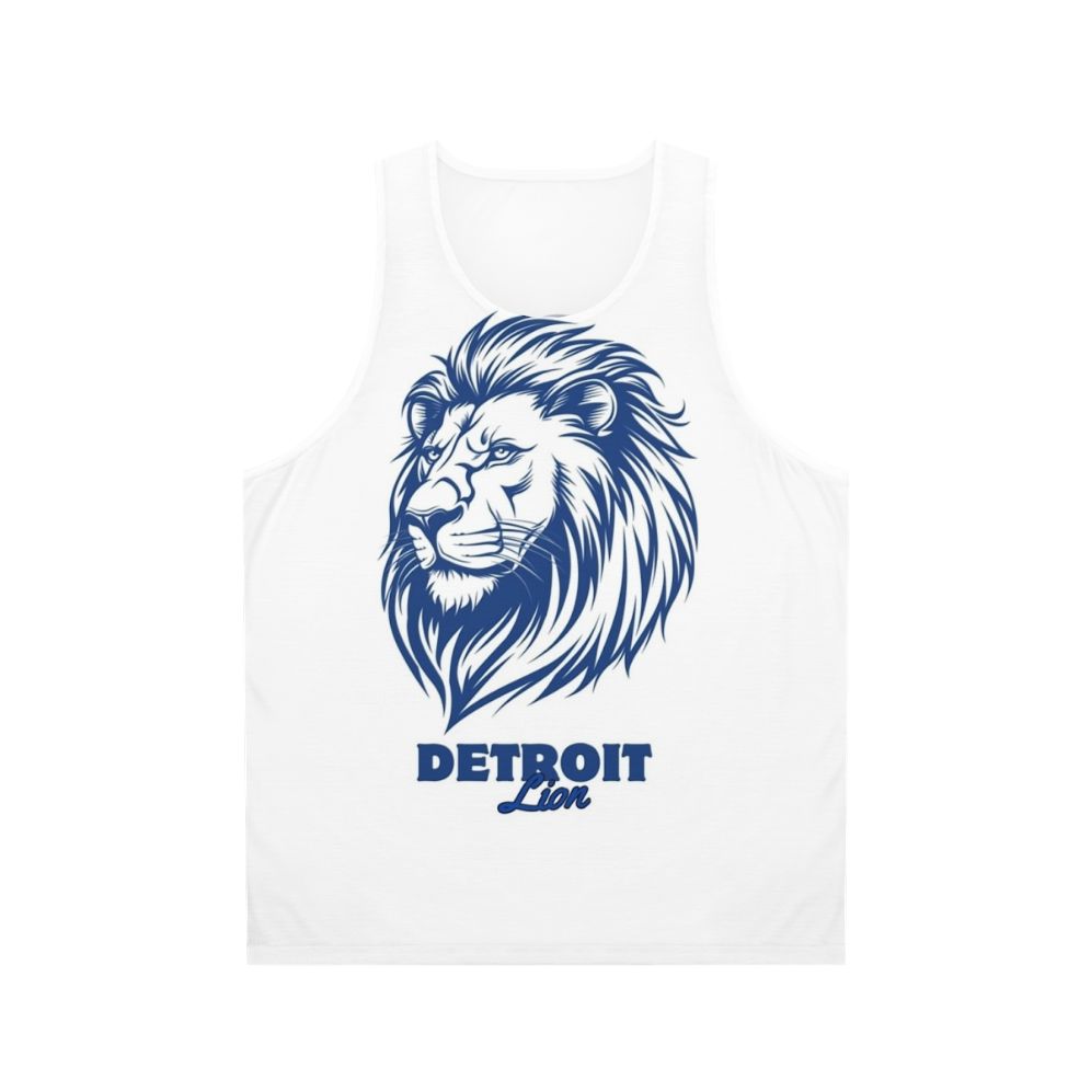 Unisex tank top with Detroit Lions logo