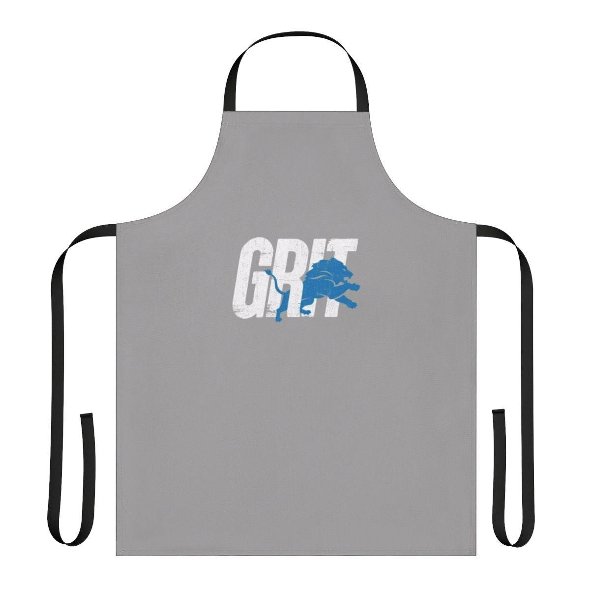Detroit Sports Enthusiast Apron featuring football, quarterback, and grit designs
