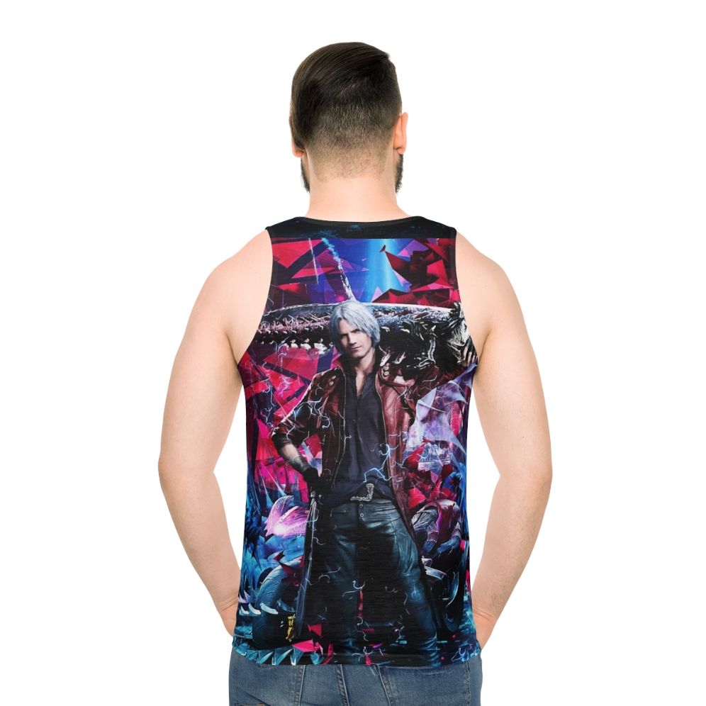 Devil May Cry V Dante Ultimate Unisex Tank Top with Vibrant Abstract Design