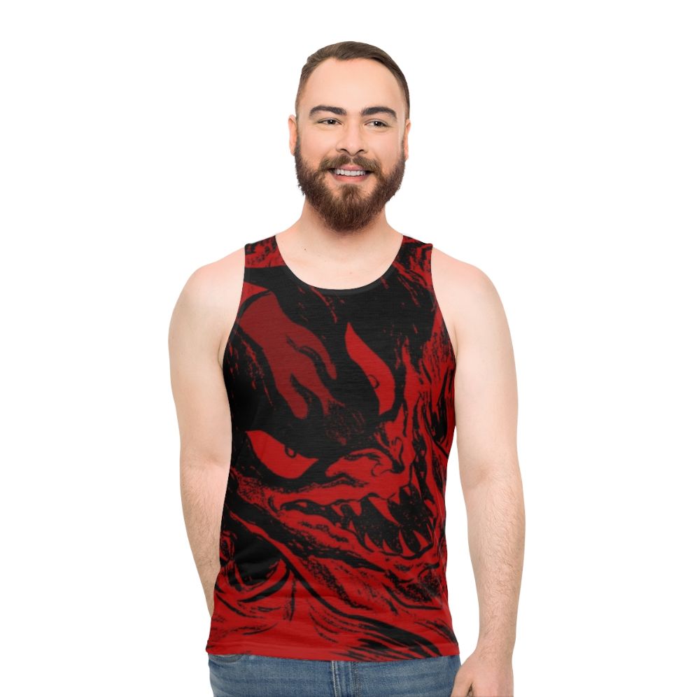 Devilman anime character unisex tank top