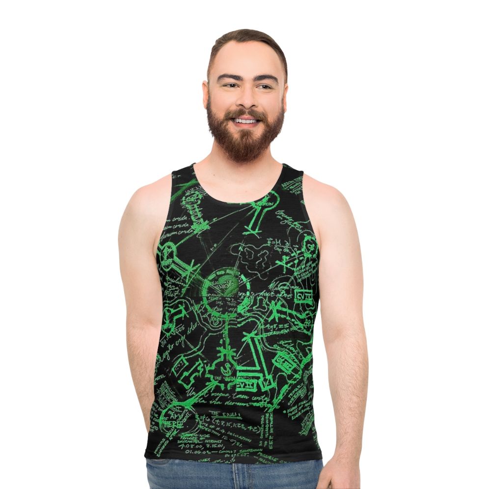 Dharma Stations Unisex Tank Top with Lost TV Show Design