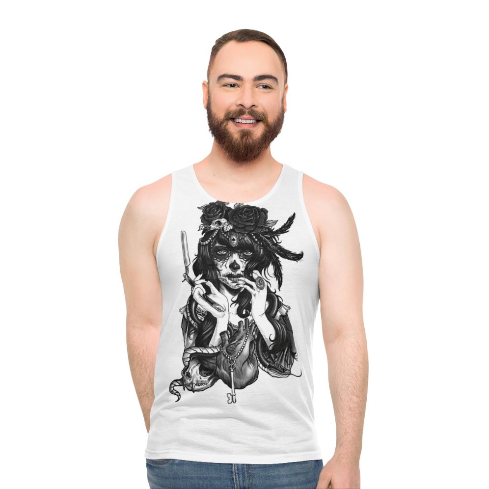 Dia de los Muertos Sugar Skull Unisex Tank Top