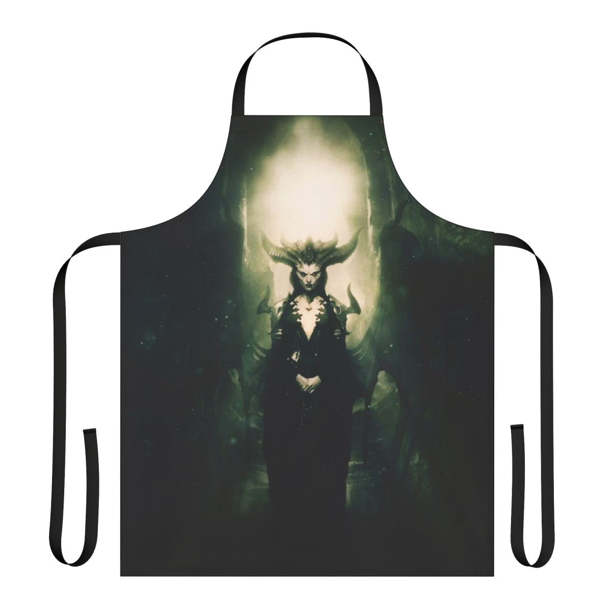 Diablo 4 Lilith-inspired apron with a stylized skull design