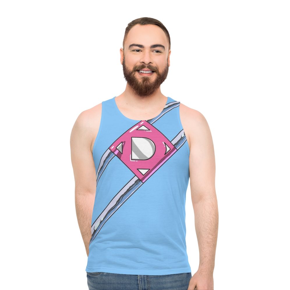 Diaperman superhero unisex tank top