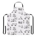 Diary of a Wimpy Kid themed apron with characters from the book series