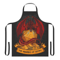 Apron with dice and fantasy gaming graphics