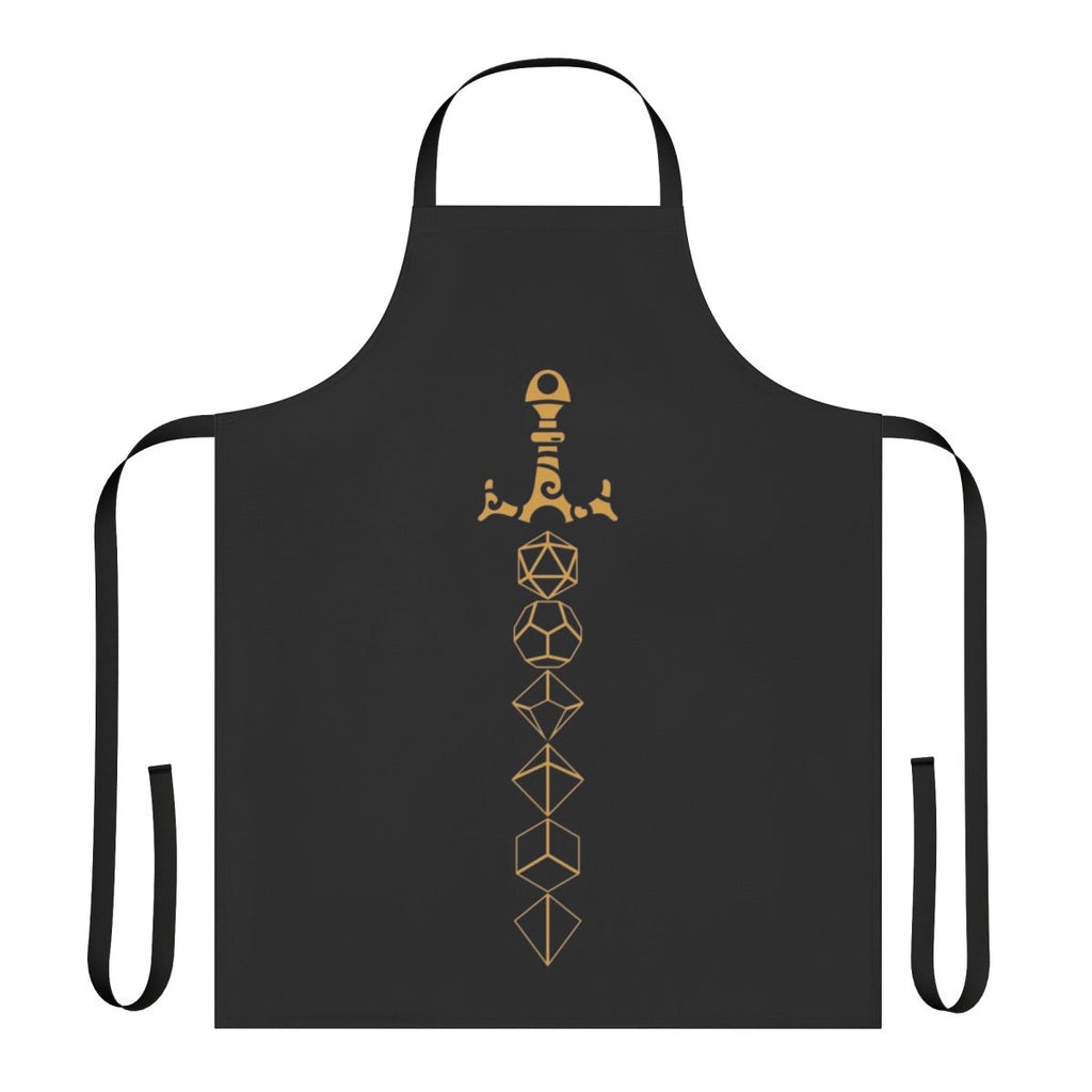Dice Set Sword Fantasy Gaming Apron for Tabletop RPG and Roleplaying Games