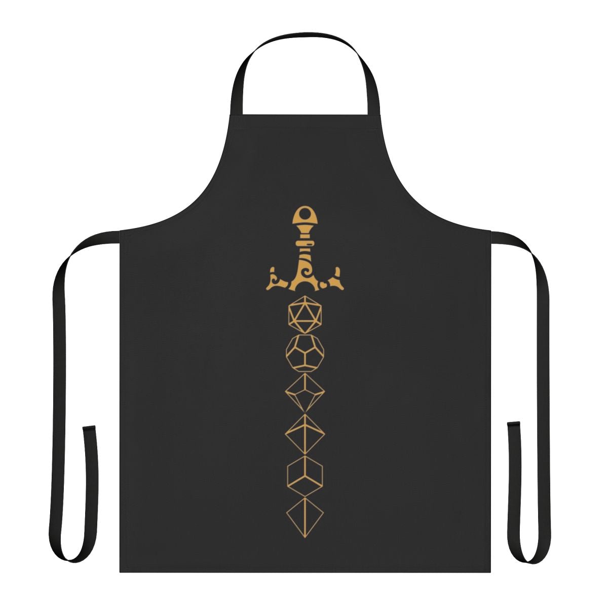Dice Set Sword Fantasy Gaming Apron for Tabletop RPG and Roleplaying Games