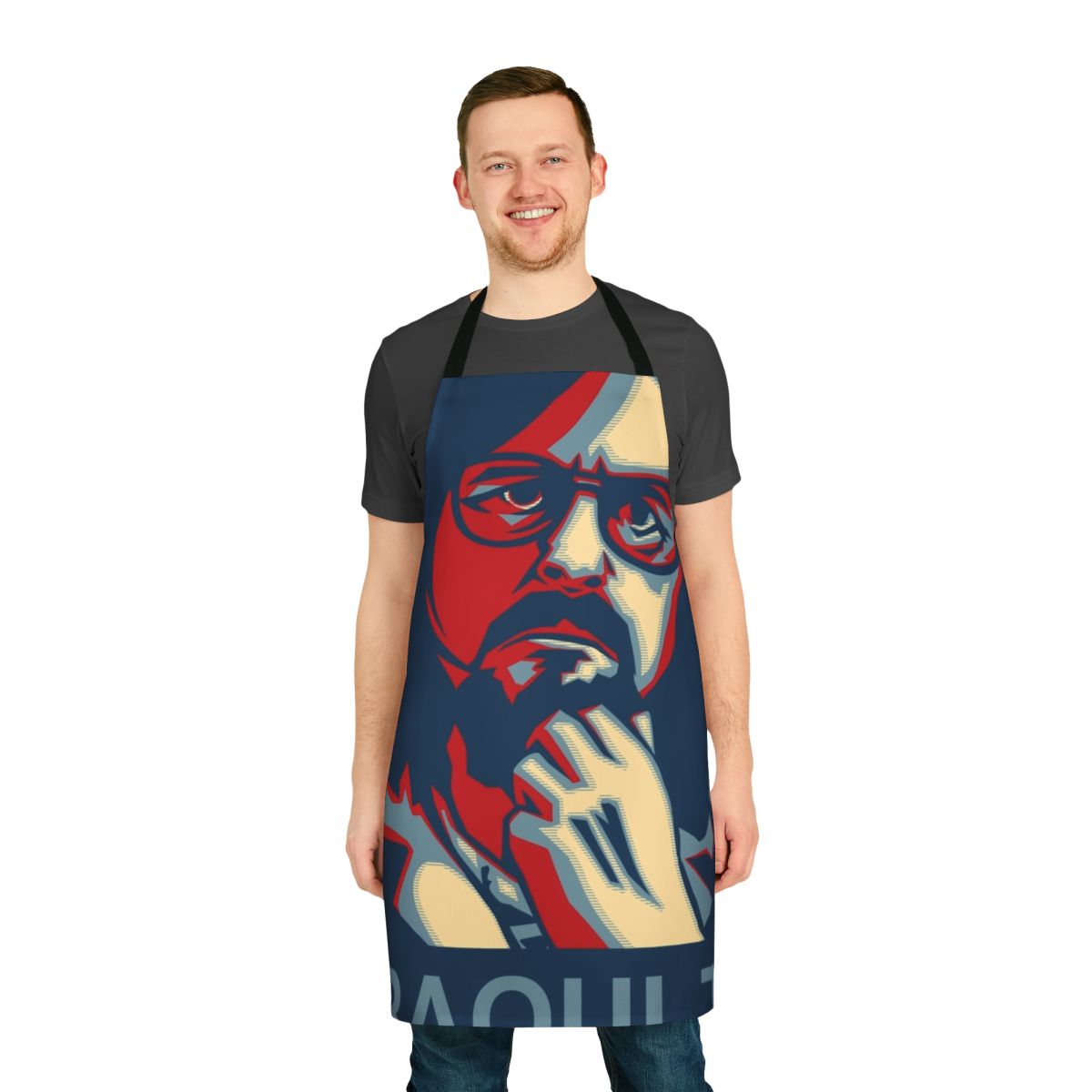 Apron featuring Didier Raoult, a prominent figure in the coronavirus pandemic