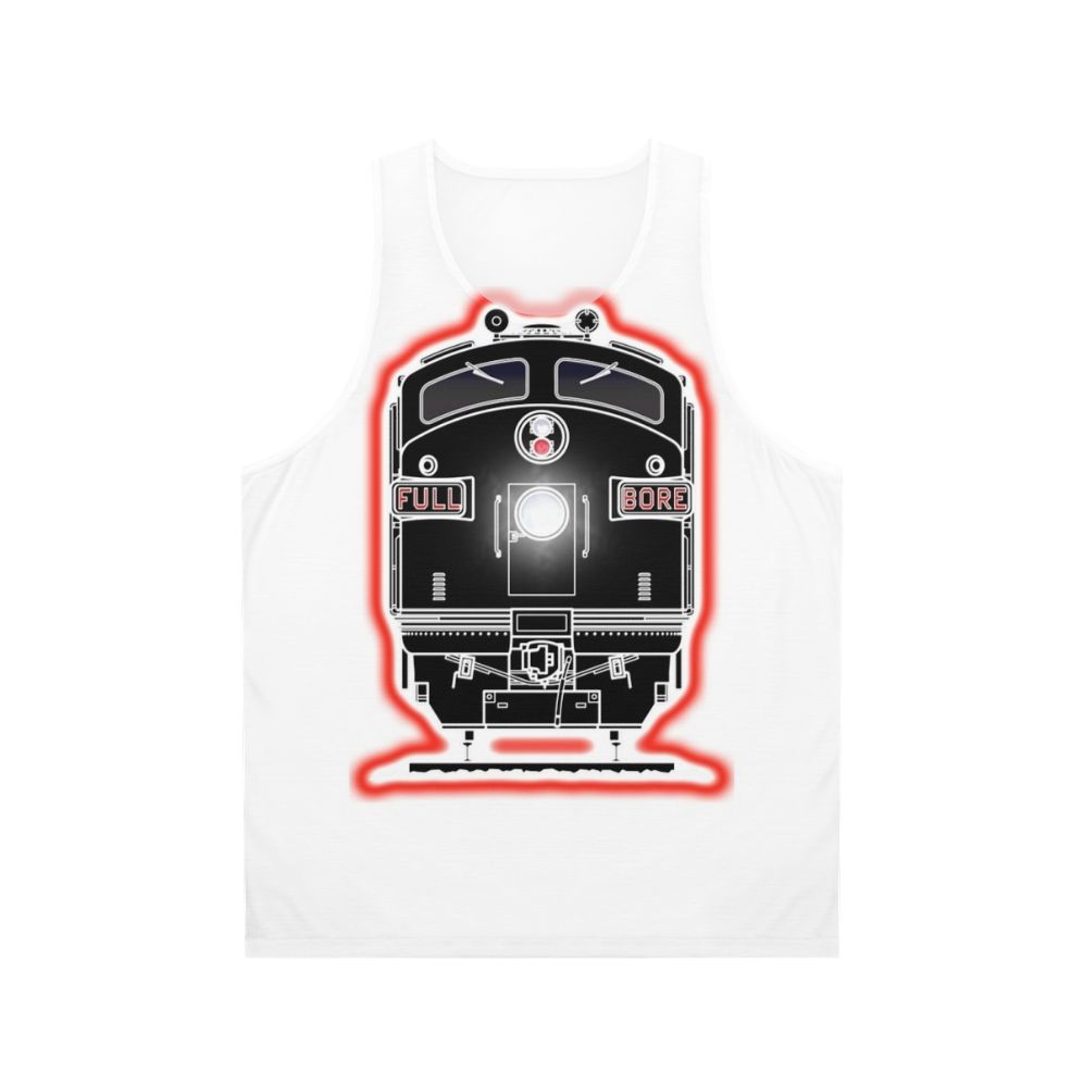 Diesel locomotive unisex tank top