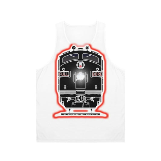 Diesel locomotive unisex tank top