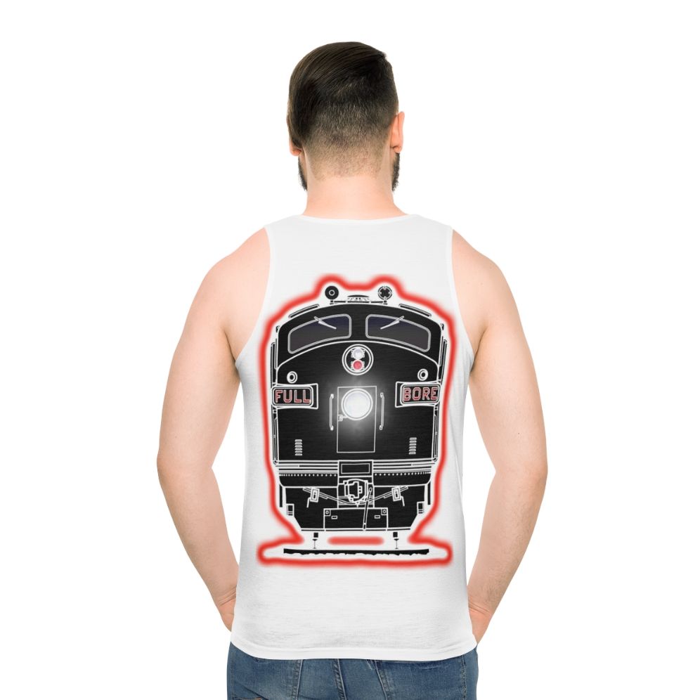 Diesel locomotive unisex tank top