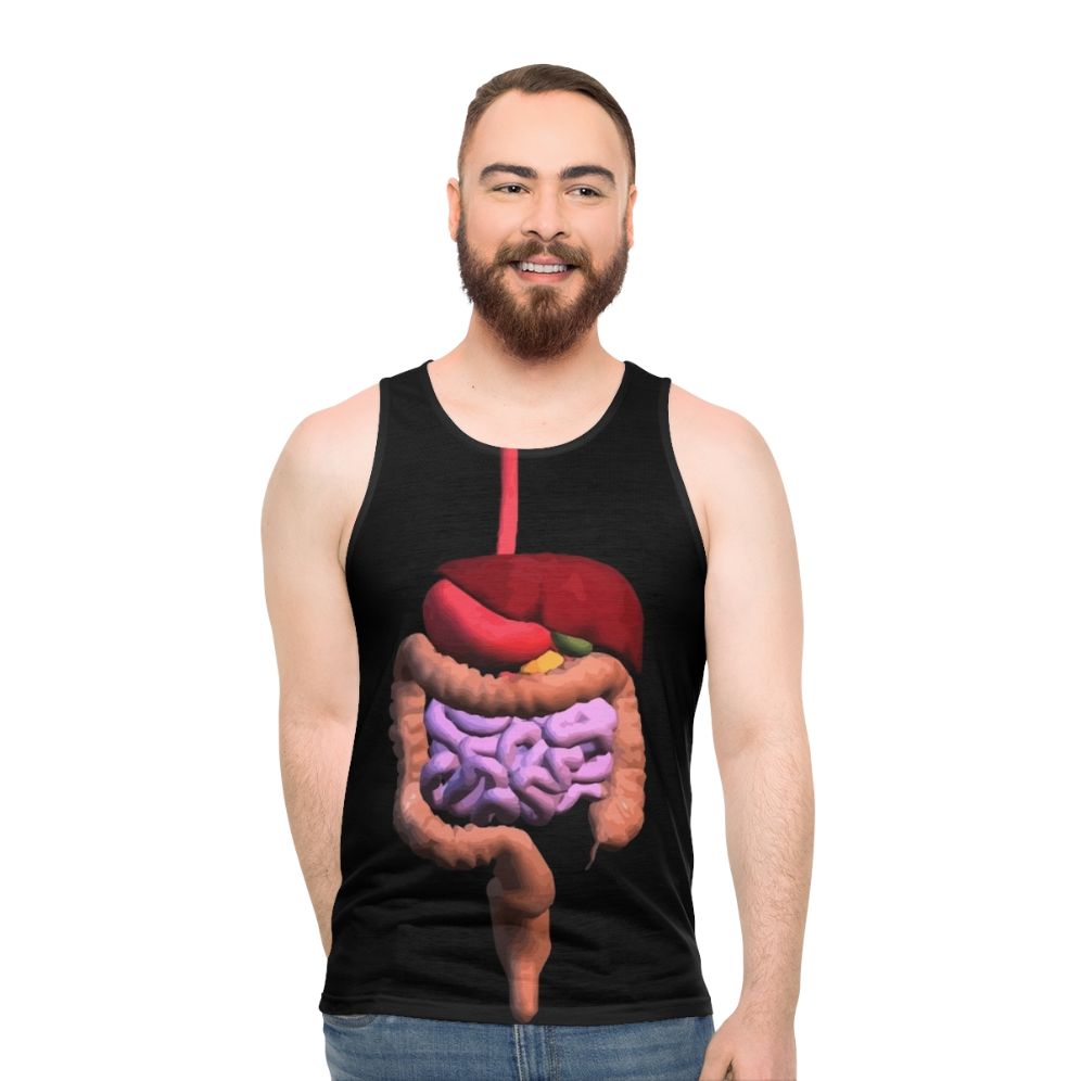 Digestive system anatomy unisex tank top