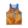 Burning Man inspired digital art unisex tank top
