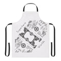 Apron featuring a dimensional superhero graphic design