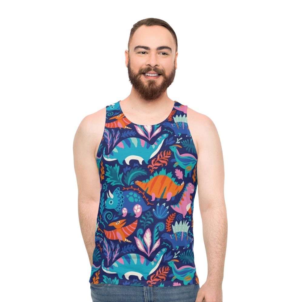 Dino Team 1 Unisex Dinosaur Tank Top