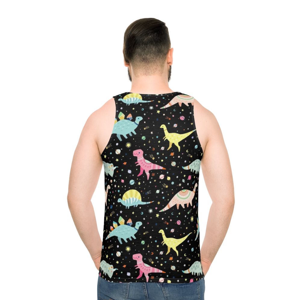 Unisex dinosaur-patterned tank top