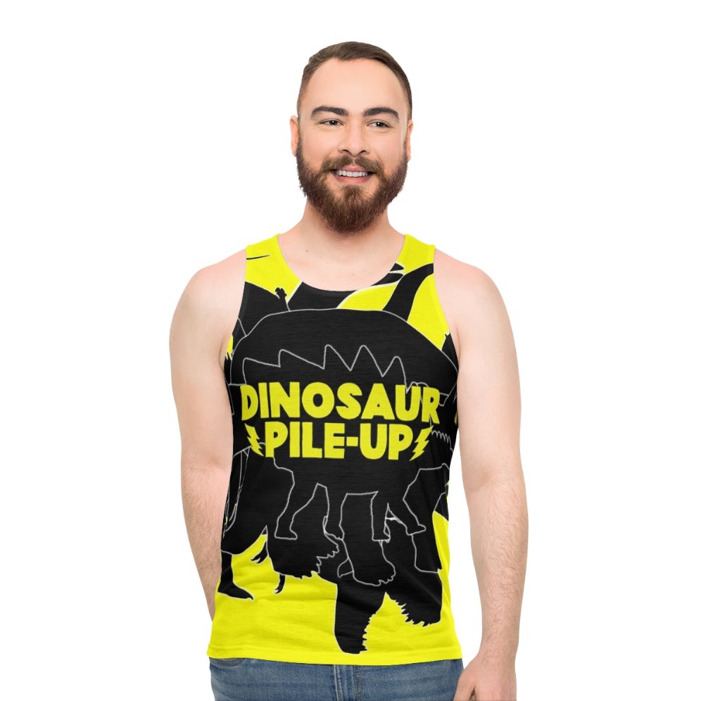 Dinosaur Pile Up Unisex Rock Band Tank Top