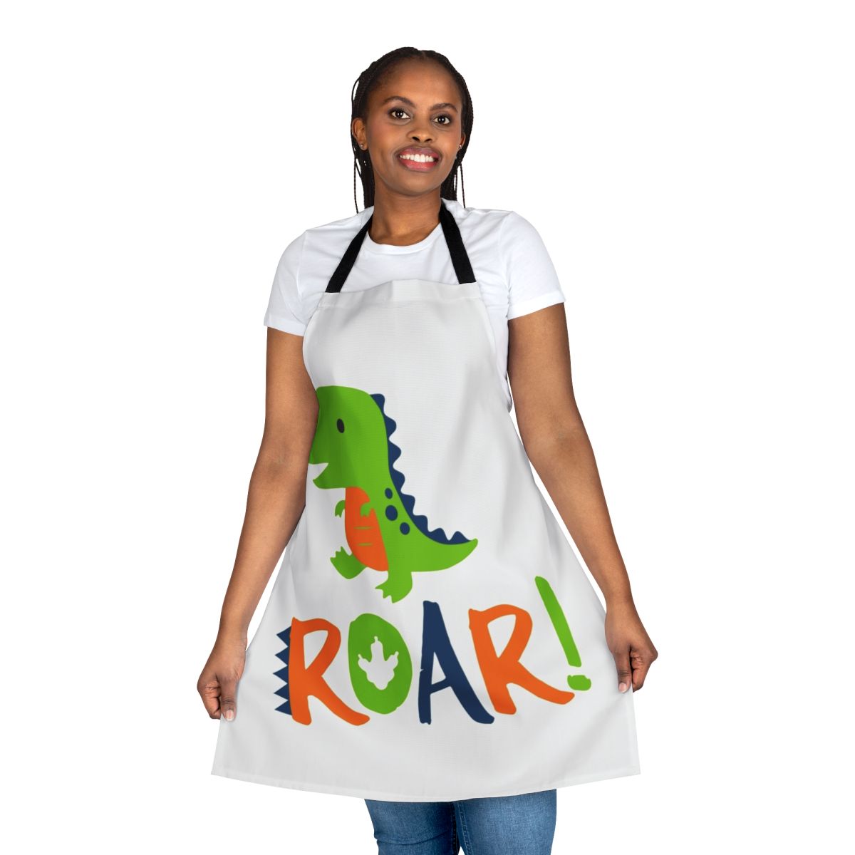 Dinosaur-themed apron for adult babies and diaper lovers