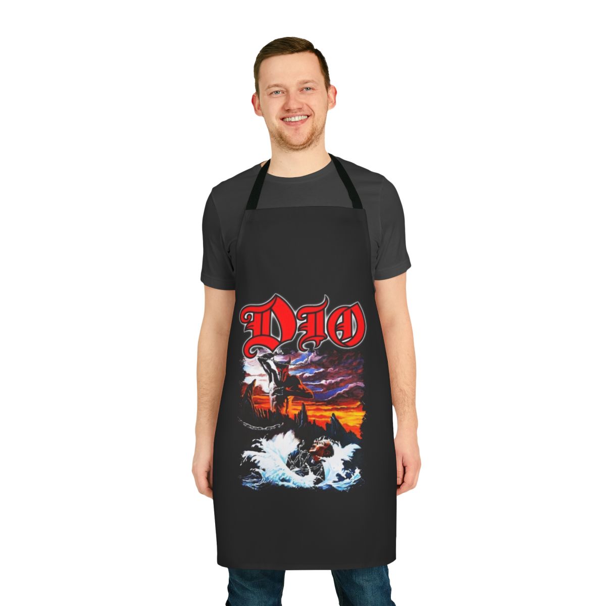 Dio-Inspired Rock Genre Cooking Apron