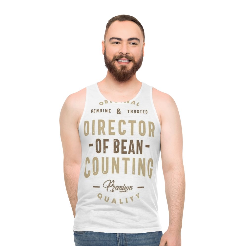 Director of Bean Counting Unisex Tank Top
