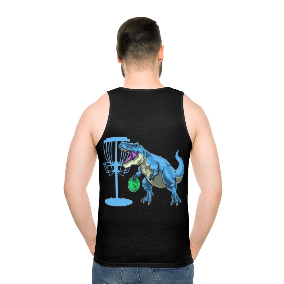 Disc Golf Dinosaur Unisex Tank Top