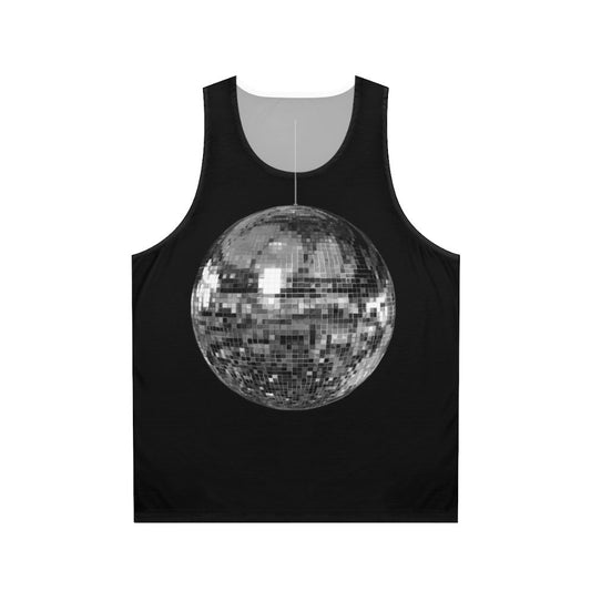 Disco ball graphic unisex tank top