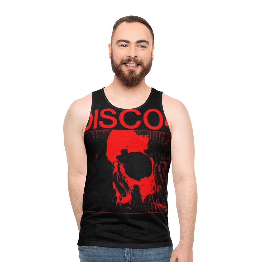 Disco4 Unisex Tank Top with music and album design
