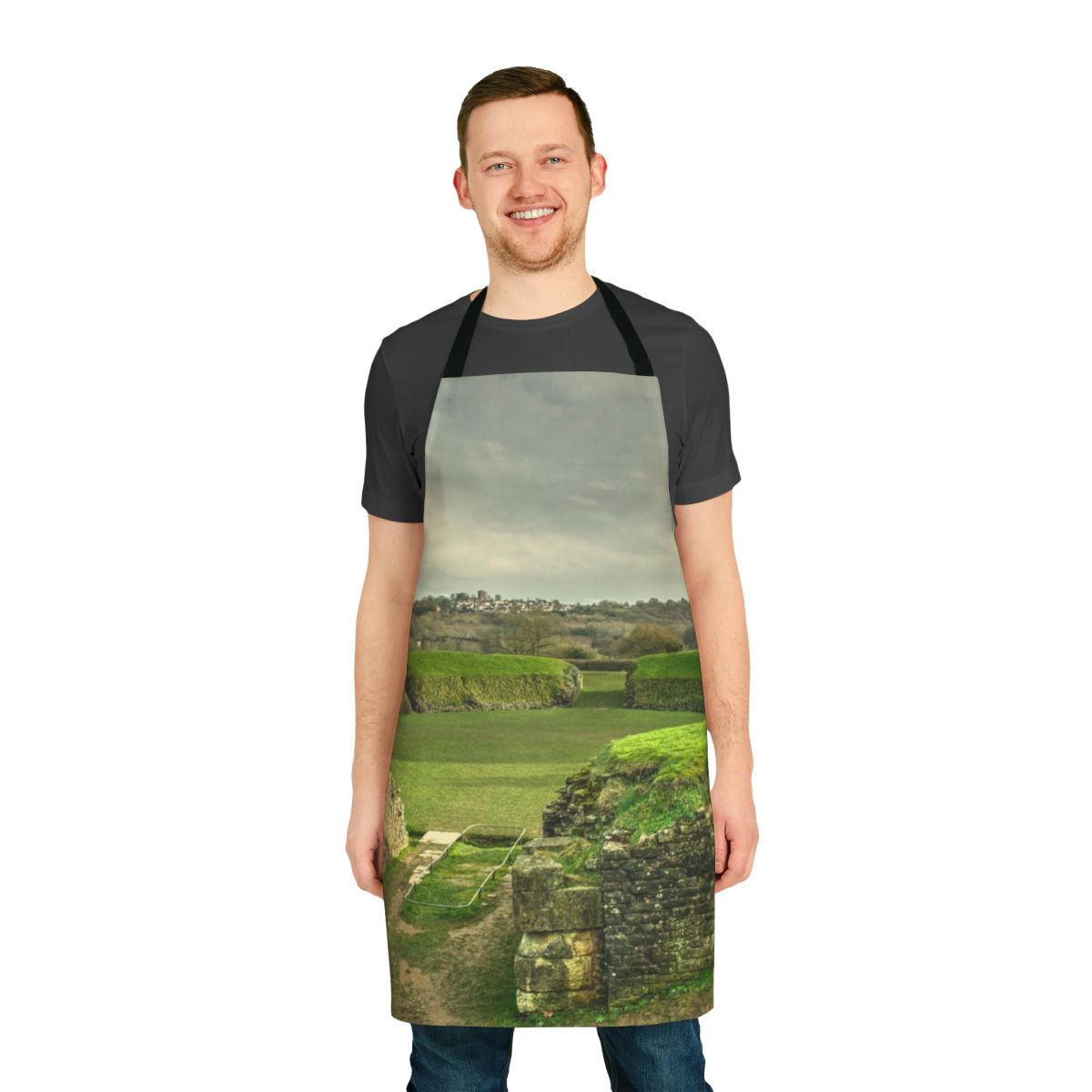 Caerleon Roman Amphitheatre Apron showcasing the majestic ruins of this ancient archaeological site