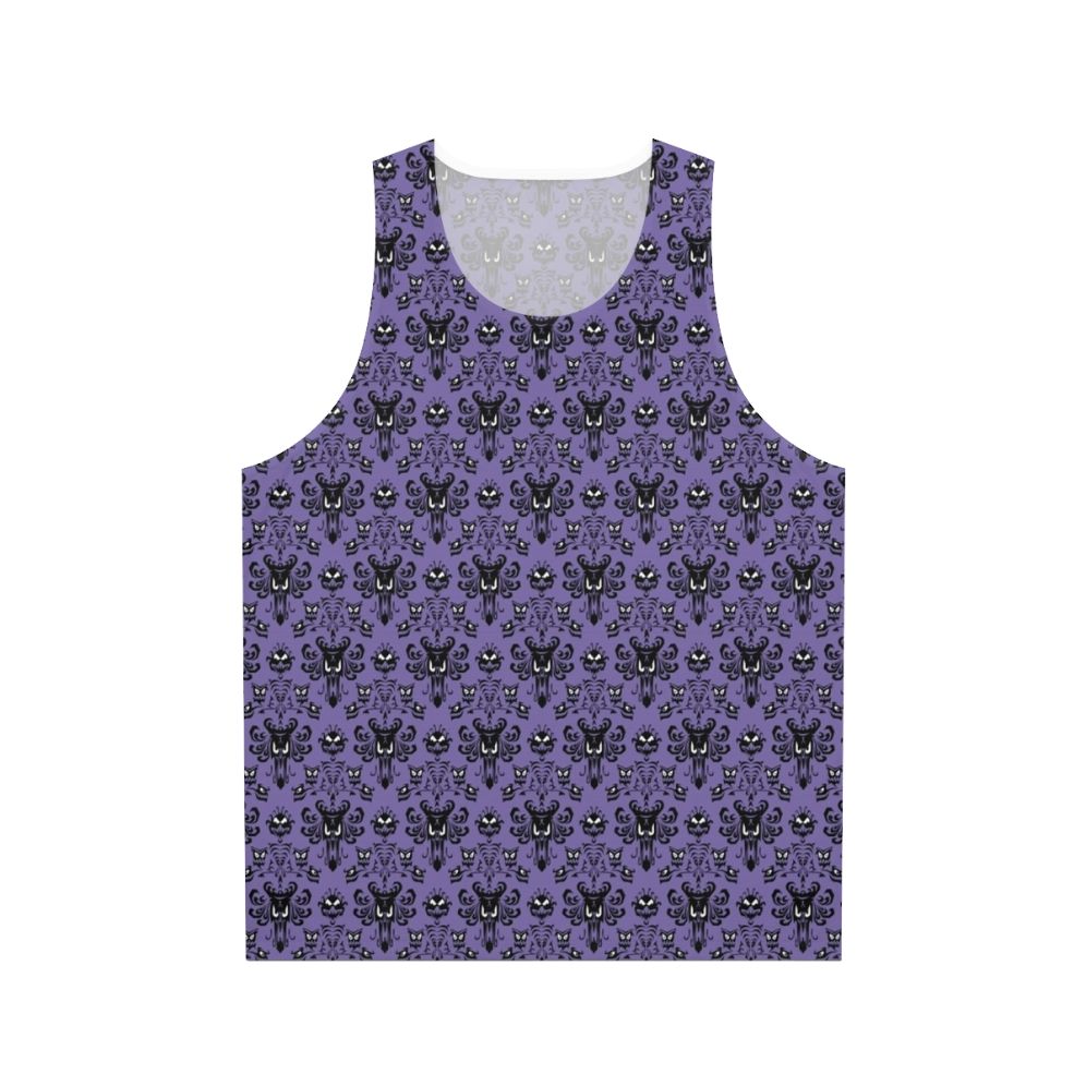 Disney Haunted Mansion Wallpaper Unisex Tank Top