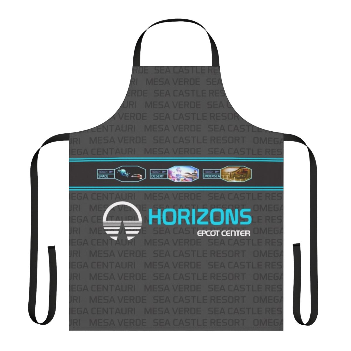 Disney-Inspired Horizons Apron with EPCOT Center Theming